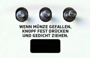 Ein Fest der Poesie zur Einweihung von drei Poesieautomaten in Leipzig