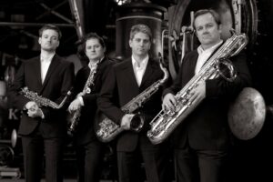 Kvartet saksofonov Ensemble 4Saxess ob obeležitvi kulturnega praznika