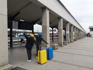 Tanzperformance Duo Yellow and Blue an der Frankfurter Buchmesse